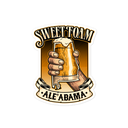 Sweet Foam Ale'abama sticker