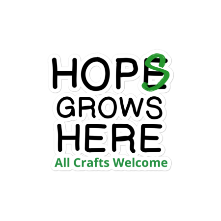 Hops Grows sticker